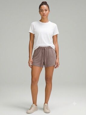 aerie Soft Taupe Drawstring Lounge Shorts
